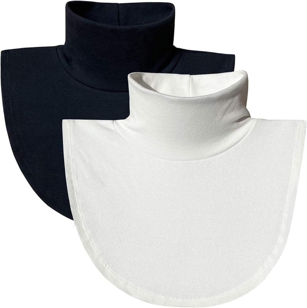 ZESLMG Womens Dickies Detachable Turtleneck Collar, Cotton Half Mock Turtlenecks | Amazon (US)