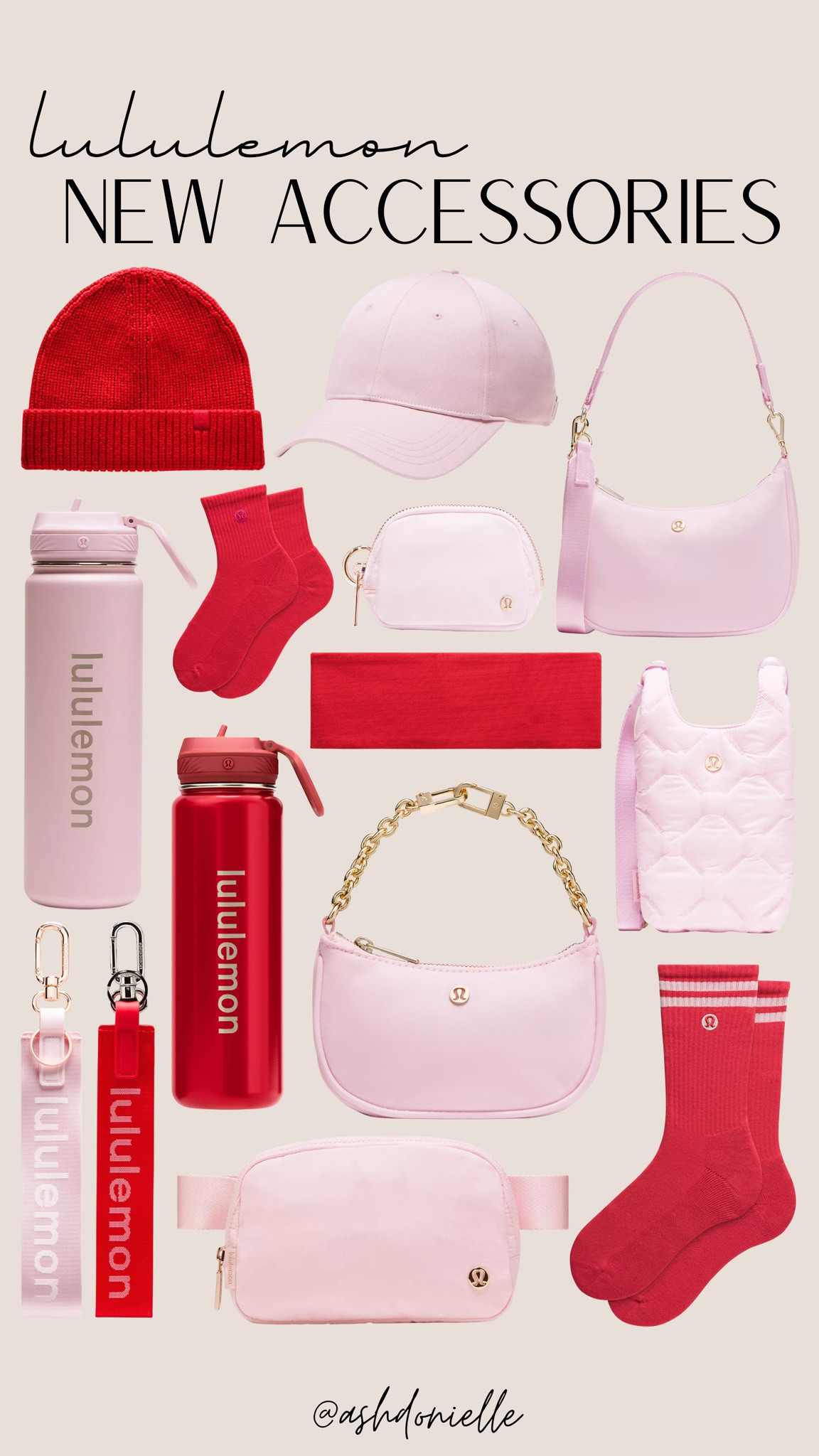 Lululemon new accessories

gym tote bags
belt bags for workouts
water bottles with handles
yoga mat carriers
sweatproof cosmetic pouches
crossbody sling bags
lifting gloves and grips
hair ties and headbands
ankle and wrist weights
workout towel essentials

#LTKfitnessgoals #LTKSaleAlert #LTKActive