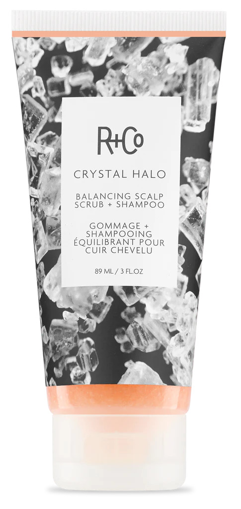 CRYSTAL HALO Balancing Scalp Scrub + Shampoo | R+Co