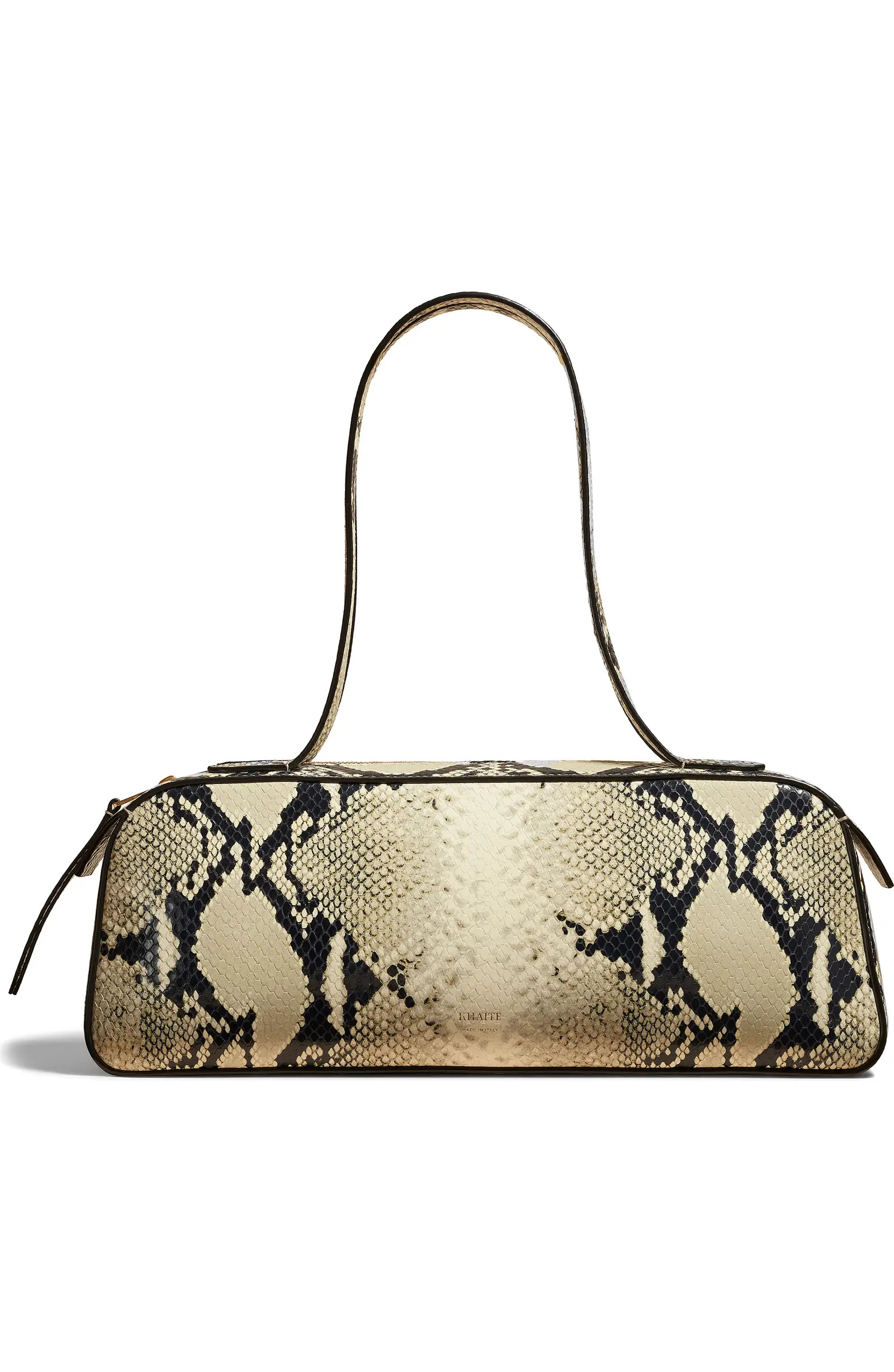 Simona Snakeskin Print Leather Shoulder Bag | Nordstrom