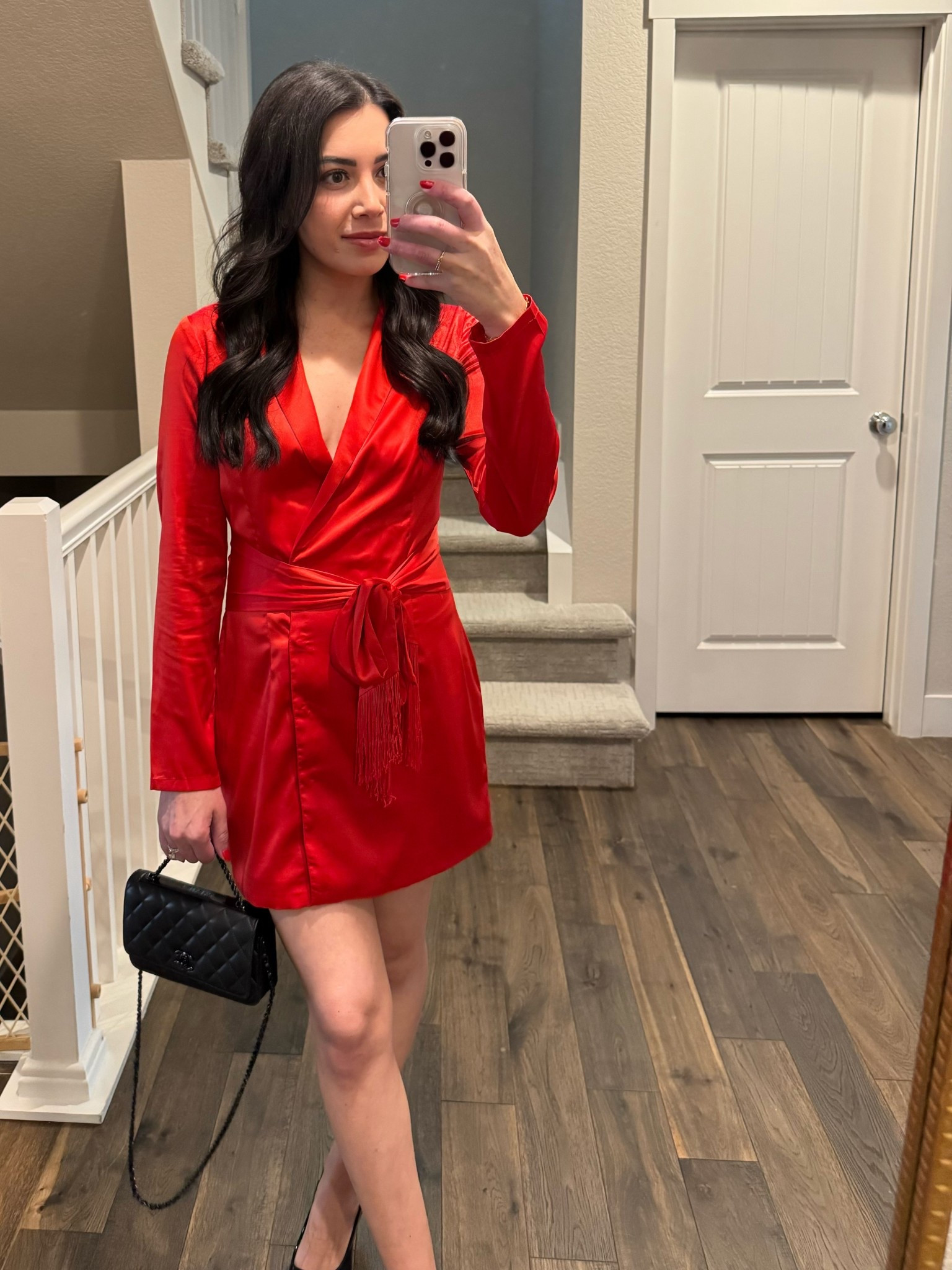 Red satin wrap-dress ❤️

#LTKSeasonal #LTKFindsUnder100 #LTKSummerEdit