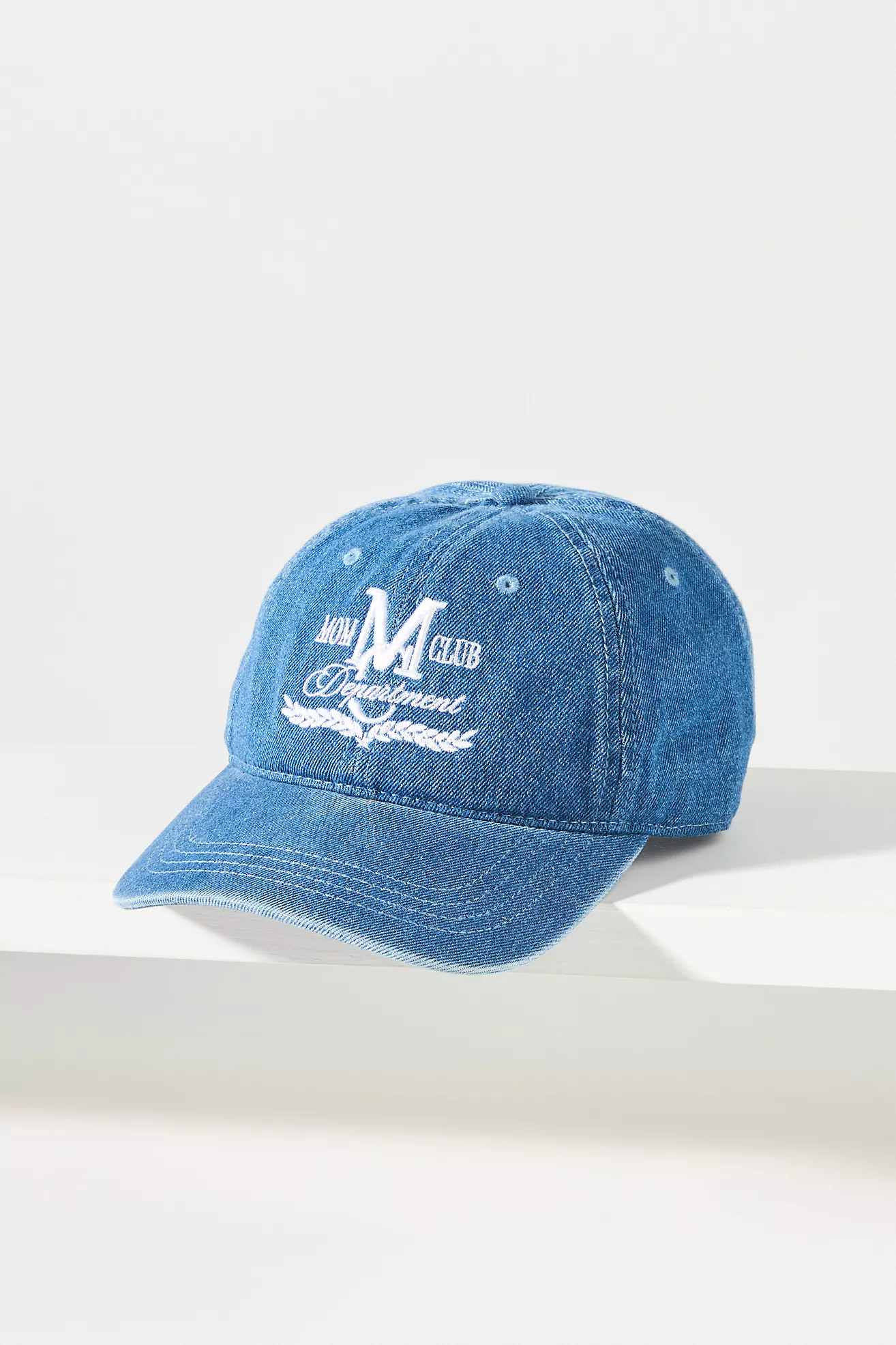 Slyfox Threads Mom Club Denim Baseball Cap | Anthropologie (US)