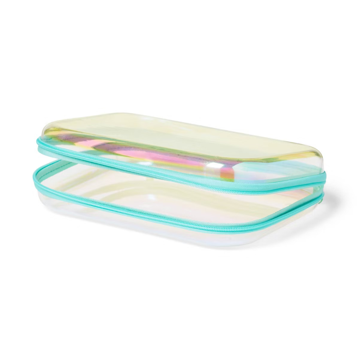 Hard Sided Zipper Pencil Case Iridescent - up&up™ | Target