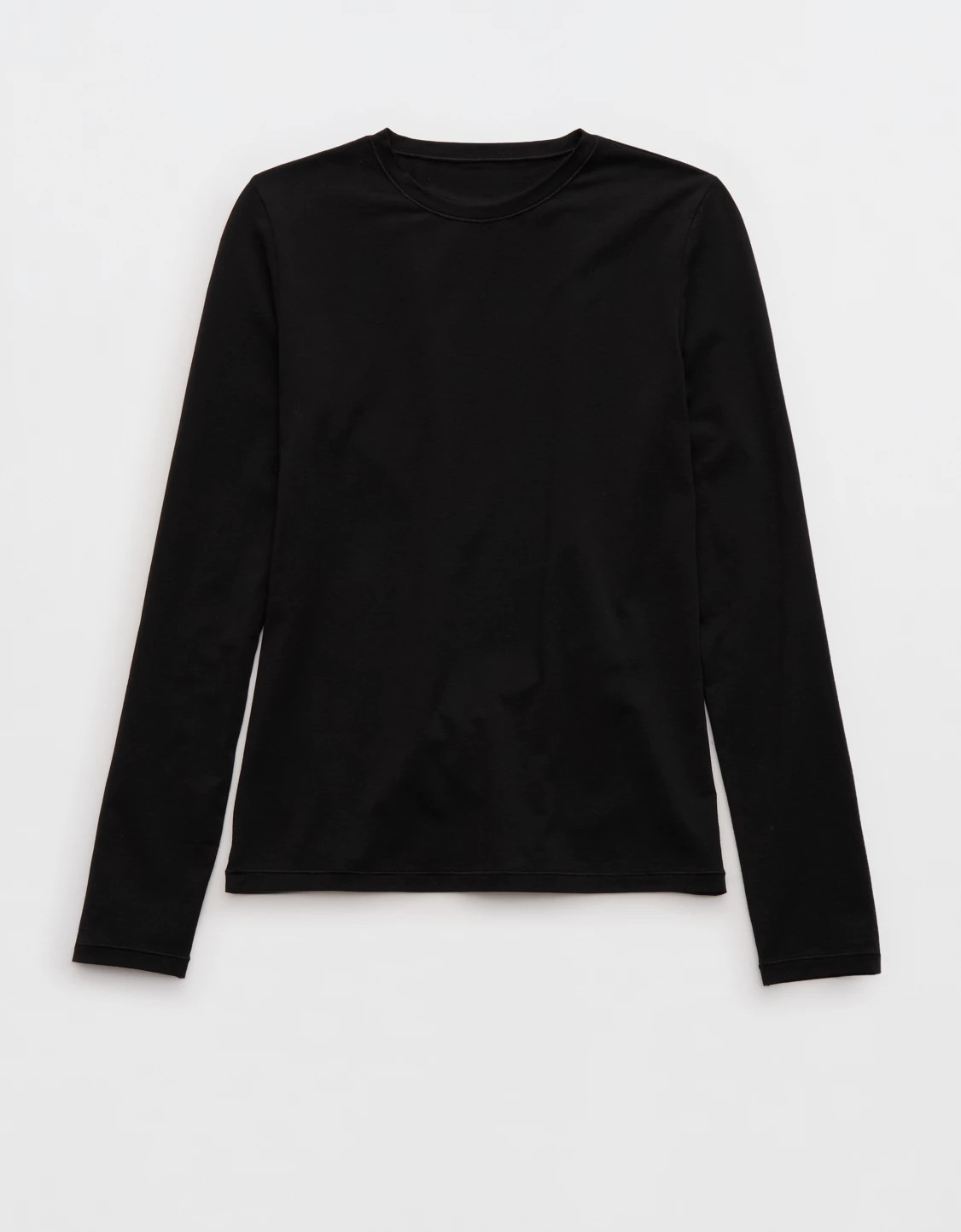 SMOOTHEZ Cotton Blend BESTEES Long Sleeve Crew T-Shirt | Aerie