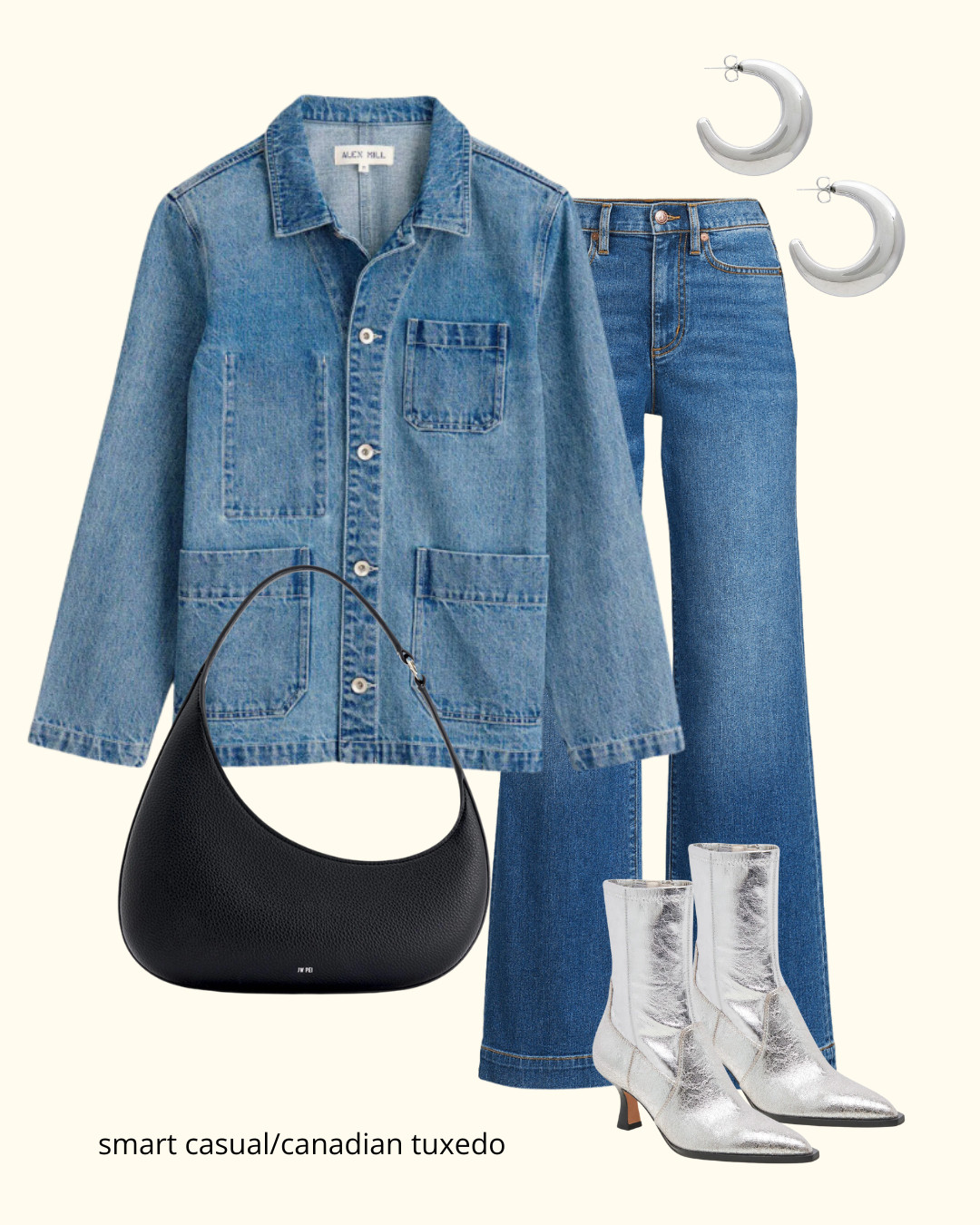 Smart Casual/Canadian Tuxedo outfit. 

 #LTKShoeCrush