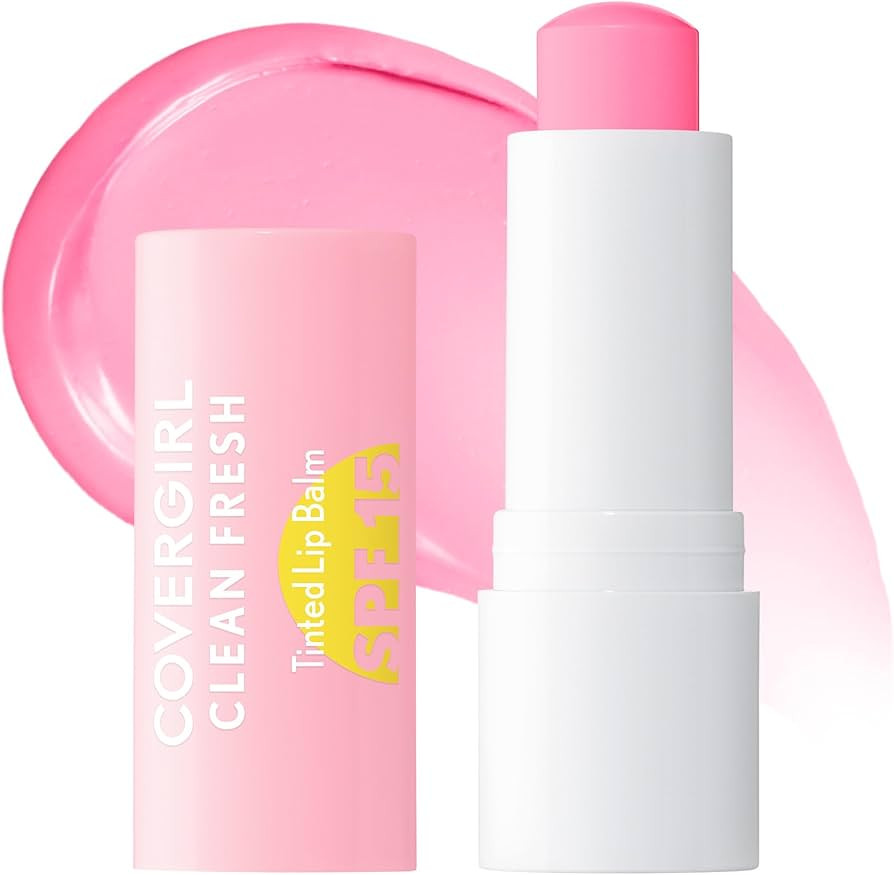 COVERGIRL Clean Fresh Tinted Lip Balm SPF 15-10 - You Make Me Blush, with Mineral Sunscreen, Mois... | Amazon (US)