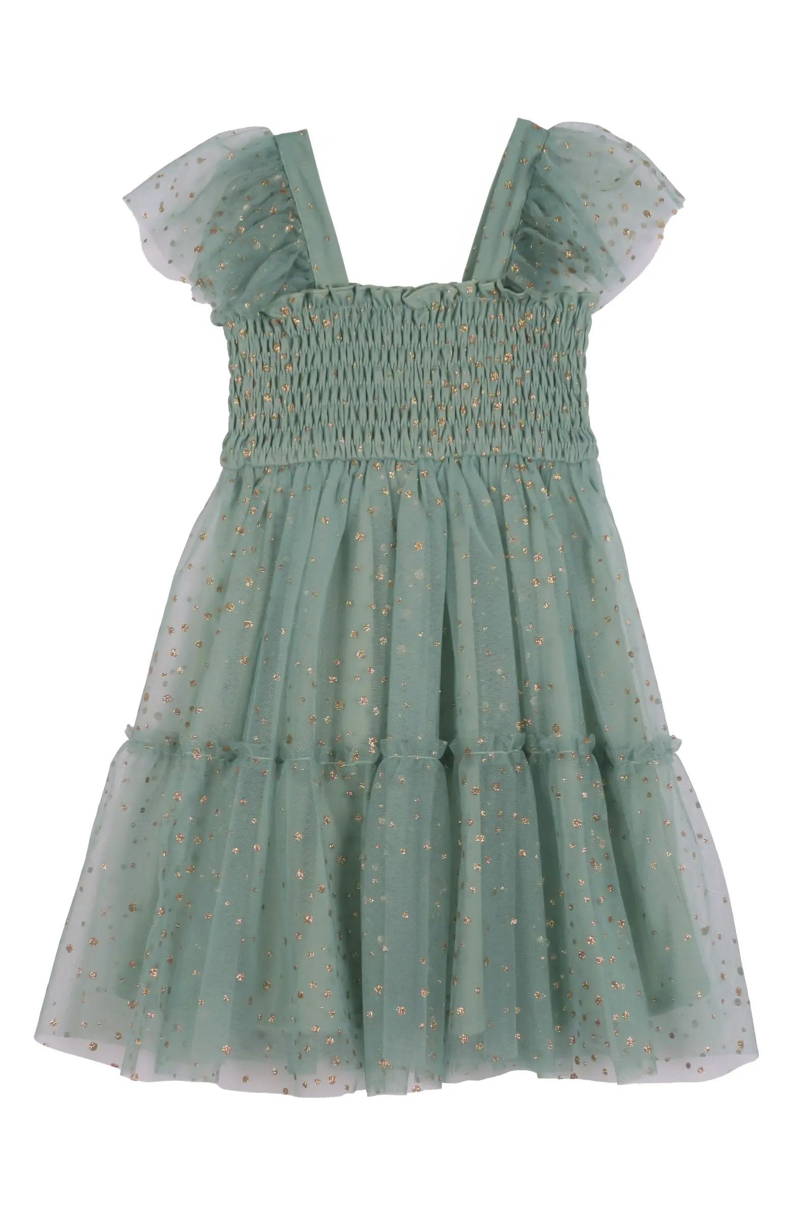 Kids' Flutter Sleeve Dress | Nordstrom