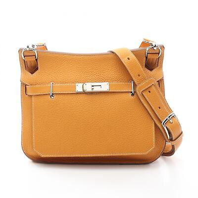 HERMES Jypsiere 28 Shoulder crossbody Bag Q Taurillon Clemence Moutarde Used SHW  | eBay | eBay US