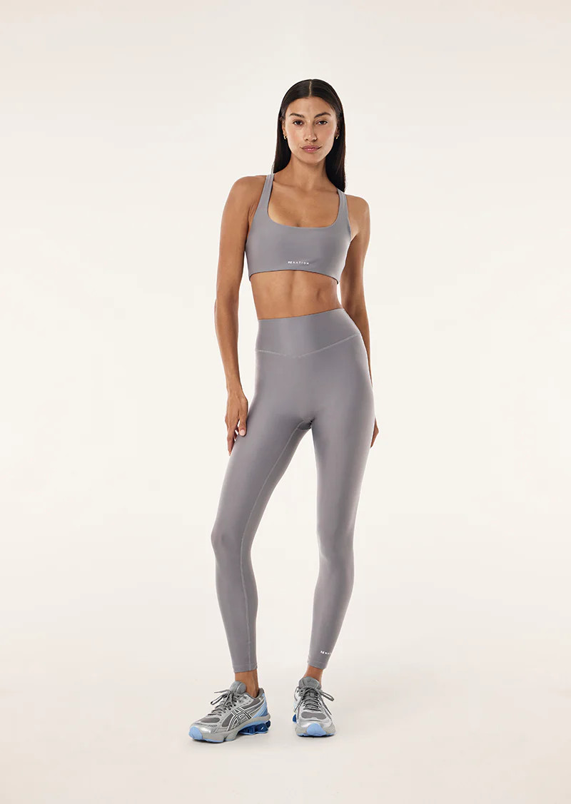 FAIRMONT FULL LENGTH LEGGING IN SILVER SHINE | P.E Nation AU