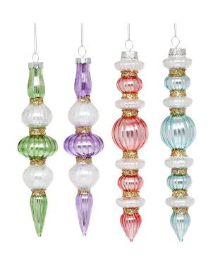 Set Of 12 Swirl Slim Finial Ornaments | TJ Maxx