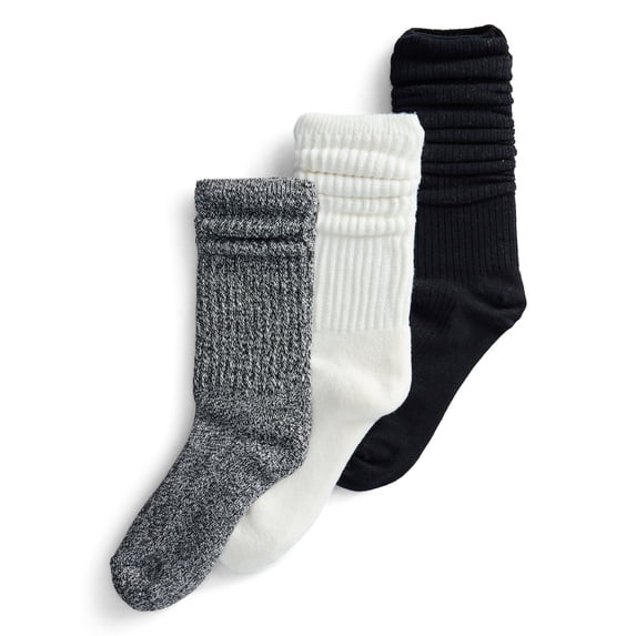 Joyspun Women’s Comfort Classic Slouch Socks, 3-Pack, Size 4-10 | Walmart (US)