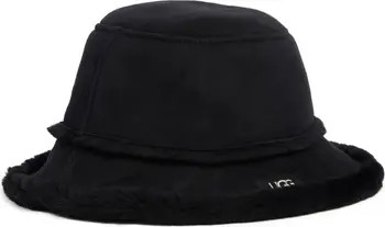 Sheepskin Genuine Shearling Trimmed Bucket Hat | Nordstrom Rack