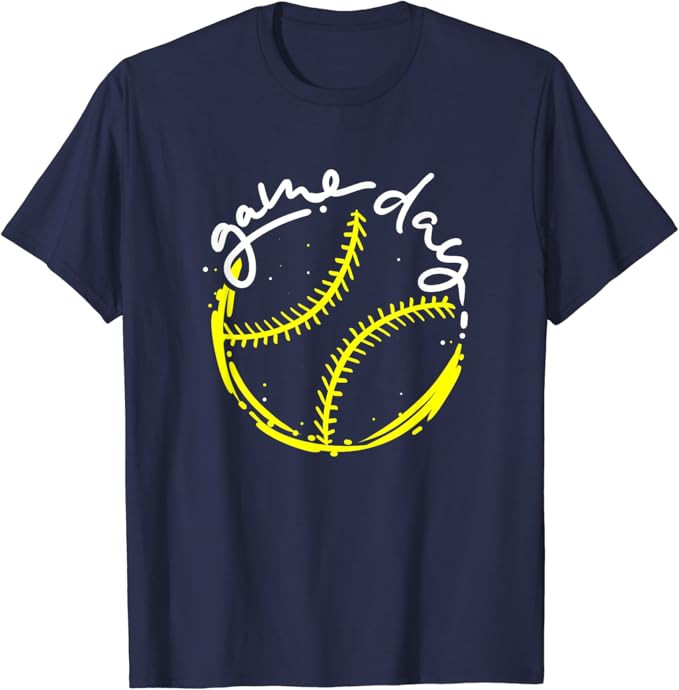 Game Day Baseball Life, Softball Life for Mom Boys Girls T-Shirt | Amazon (US)