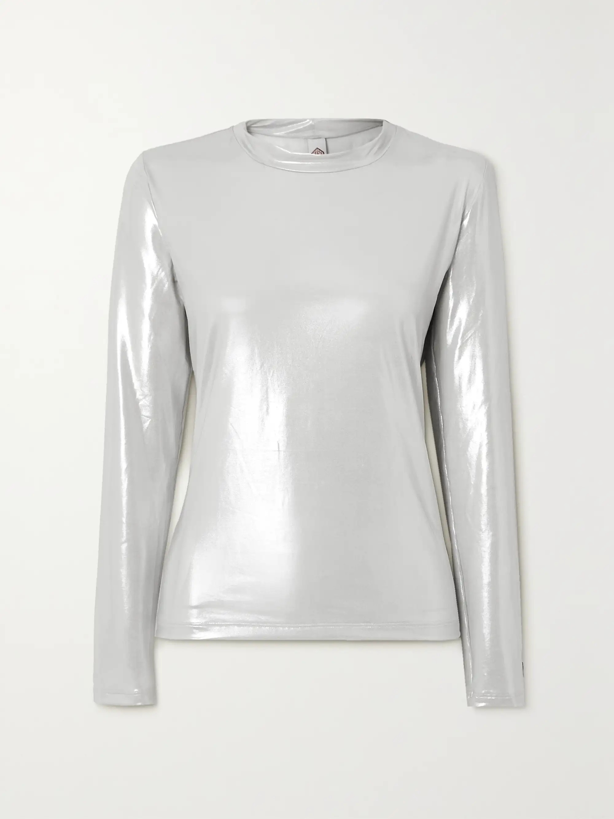 Glazy metallic stretch-jersey ski top | NET-A-PORTER (UK & EU)