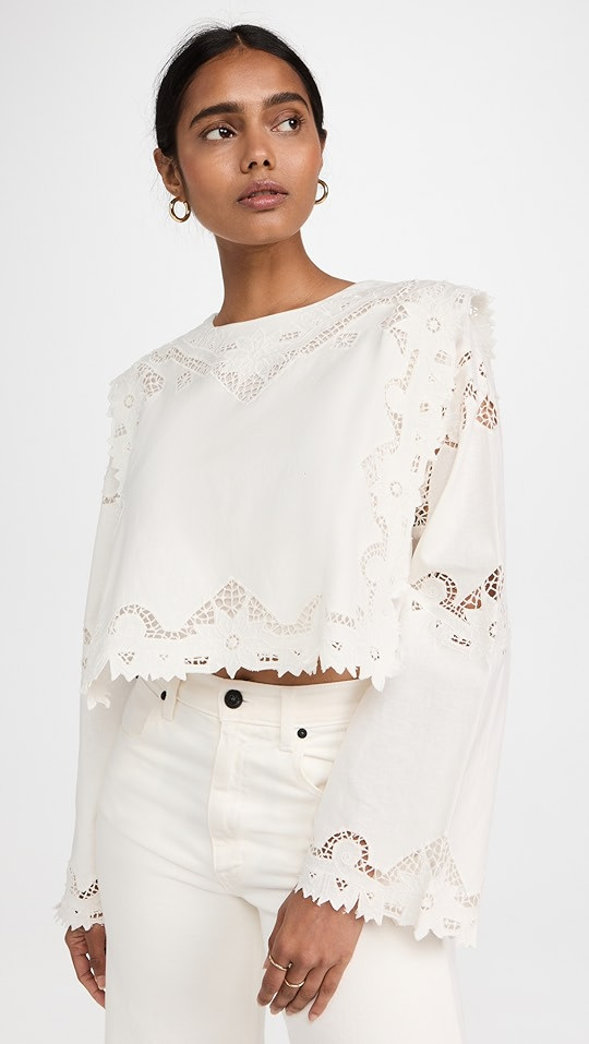 Anita Eyelet Top | Shopbop