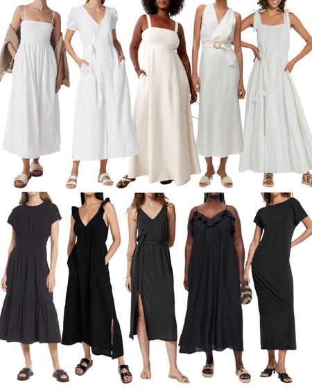 Casual summer dresses 🤍🖤 Love these easy styles for daytime that dress up with a little heel and jewelry for evening!

#casualsummerdress #summerdresscasual #casualsummerdresses #longcasualsummerdress #whitesummerdress #blacksummerdress #summerdaydress #summermaxidress #cottonsummerdress #casualsummerdresses 

#LTKunder100 #LTKSeasonal #LTKFind