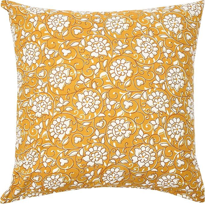 Creative Co-Op 20" Square Floral Paisley Cotton Pillow Cover | Amazon (US)