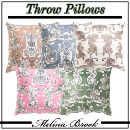 Colorful Tiger Throw Pillows!
Throw pillows, accent pillow, down filled throw pillows, colorful throw pillows, tiger print throw pillows, living room pillow, bedroom pillow. 

#LTKfindsunder50 #LTKstyletip #LTKhome