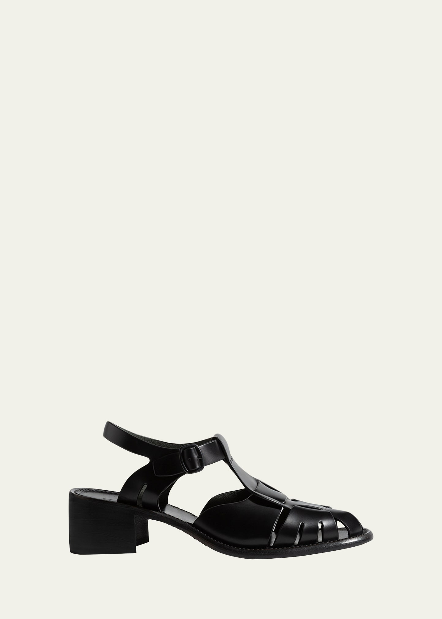 HEREU Pesca Leather Heeled Fisherman Sandals | Bergdorf Goodman