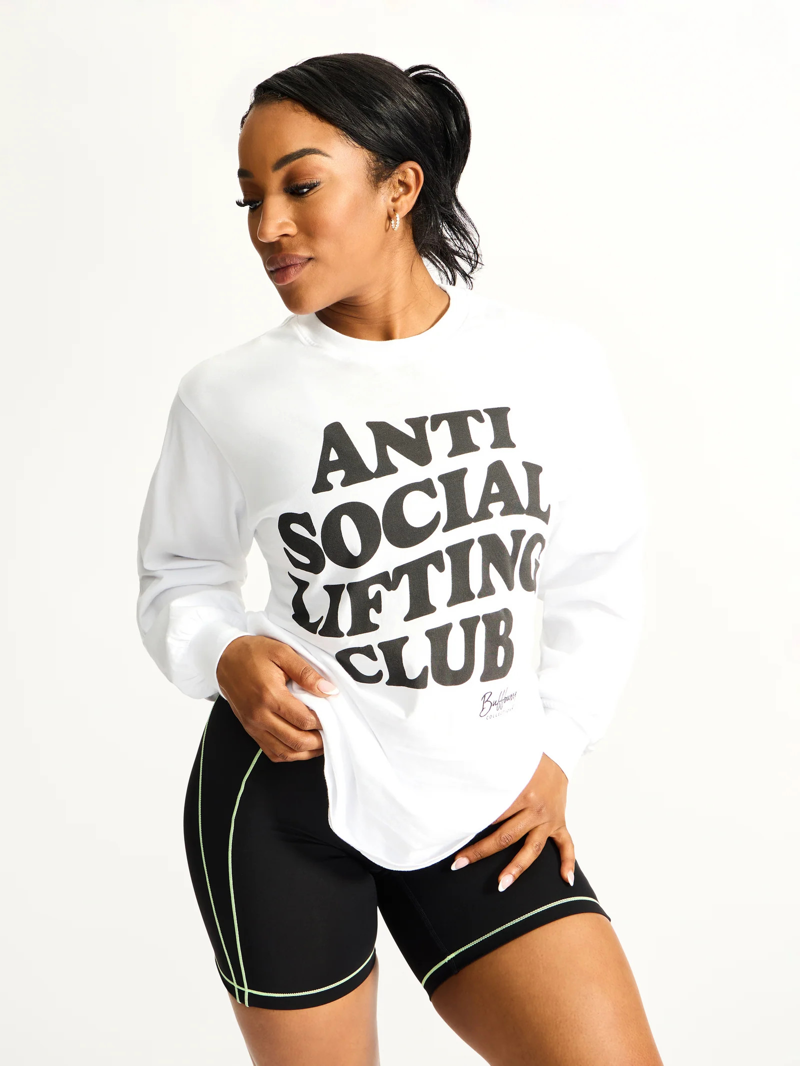 Social LS Tee - Frosted Purple | Buffbunny Collection