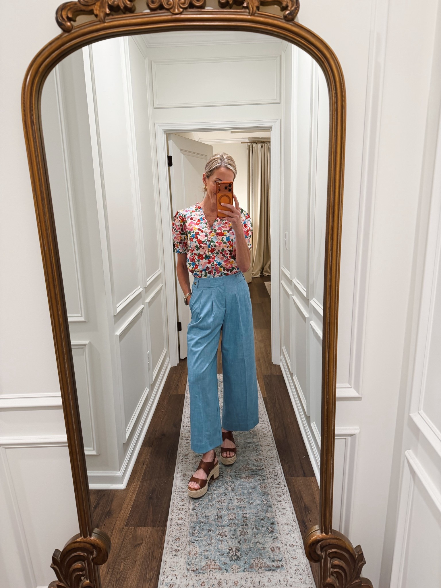 Look what I’m wearing today… The Walmart jeans and J.Crew top… Even though they both look J.Crew 