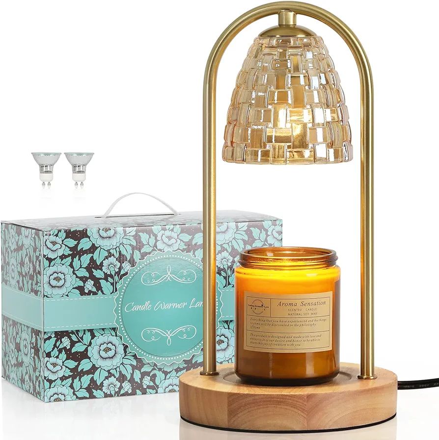 OtNiap Candle Warmer Lamp, Brightness Adjustable Lamp Style Candle Warmer ，for Top-Down Candle ... | Amazon (US)