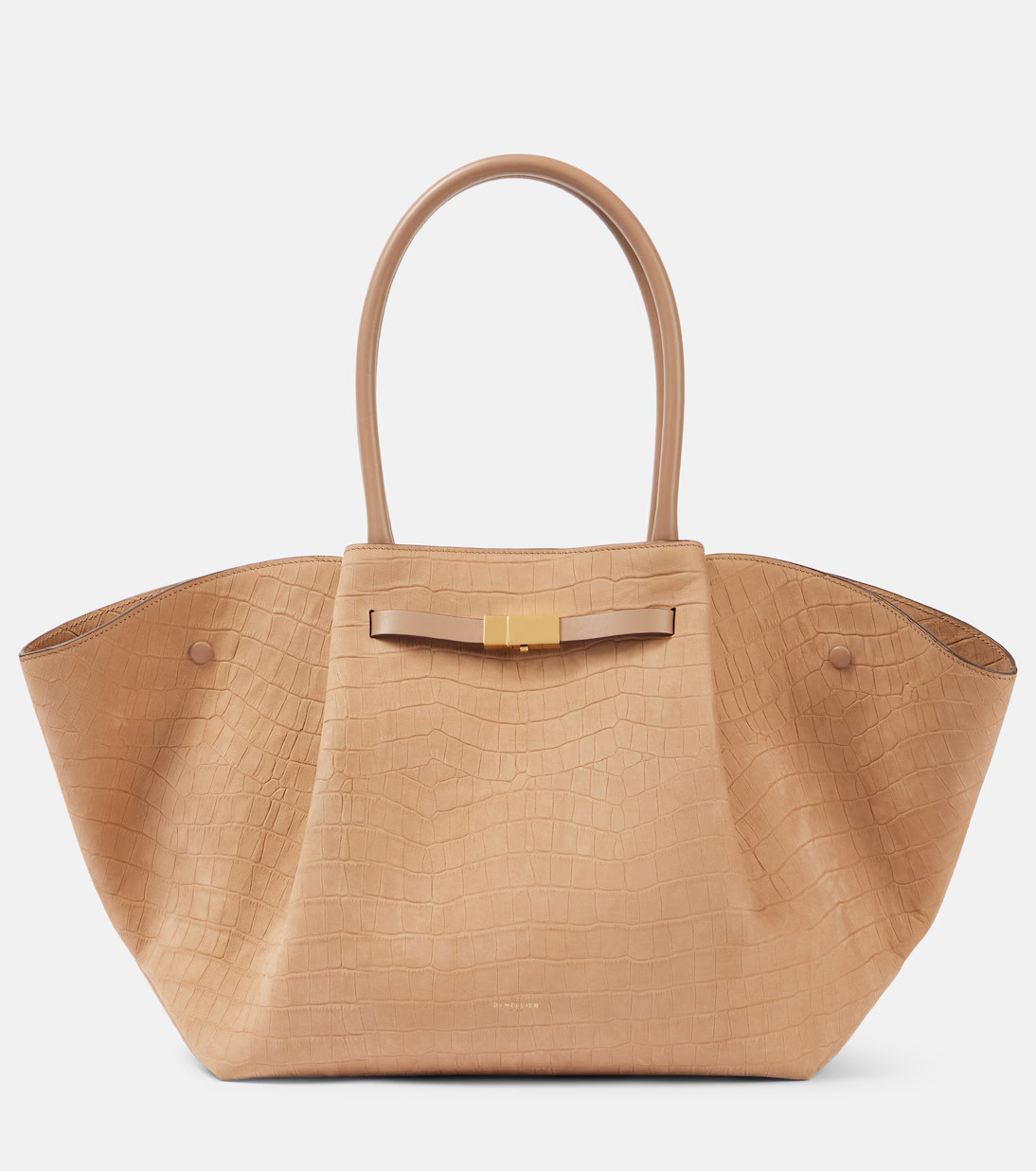 New York croc-effect leather tote bag | Mytheresa (UK)