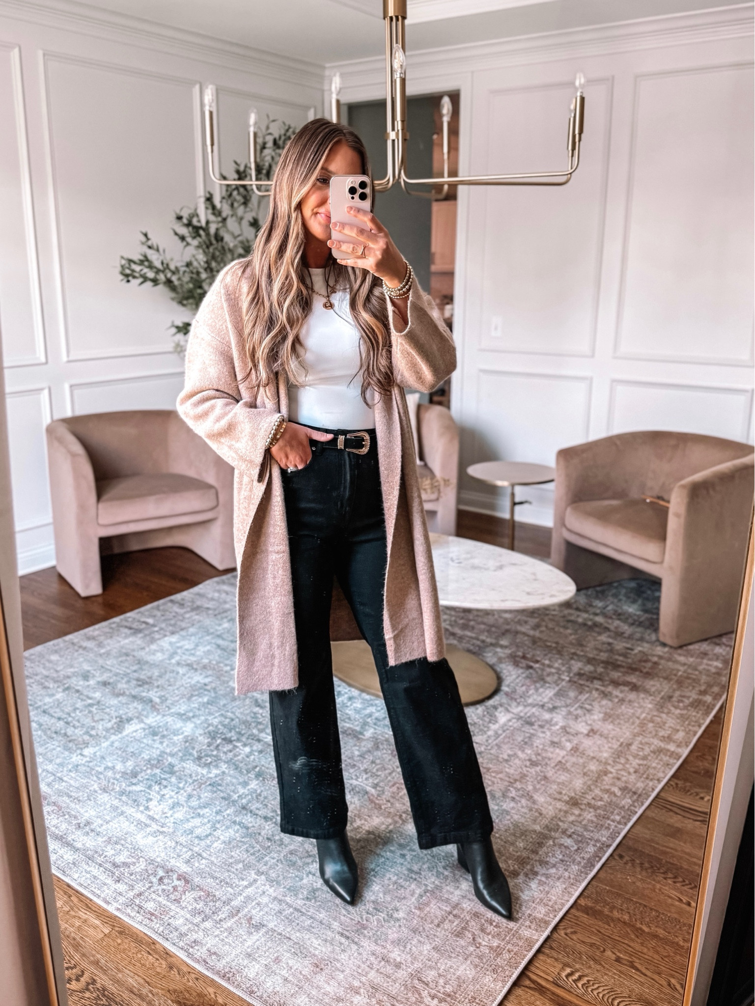 Amazon fall outfit! A perfect elevated casual jeans outfit - cardigan, high waisted jeans, bodysuit, belt

#LTKStyleTip #LTKFindsUnder50 #LTKSeasonal