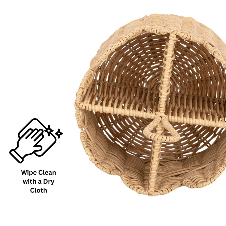 Better Homes & Gardens Rattan Round Caddy | Walmart (US)