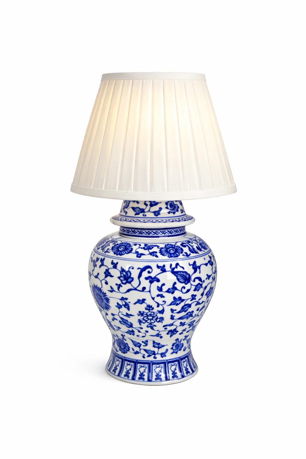 Blue Porcelain Rechargeable Lamp | The Enchanted Home