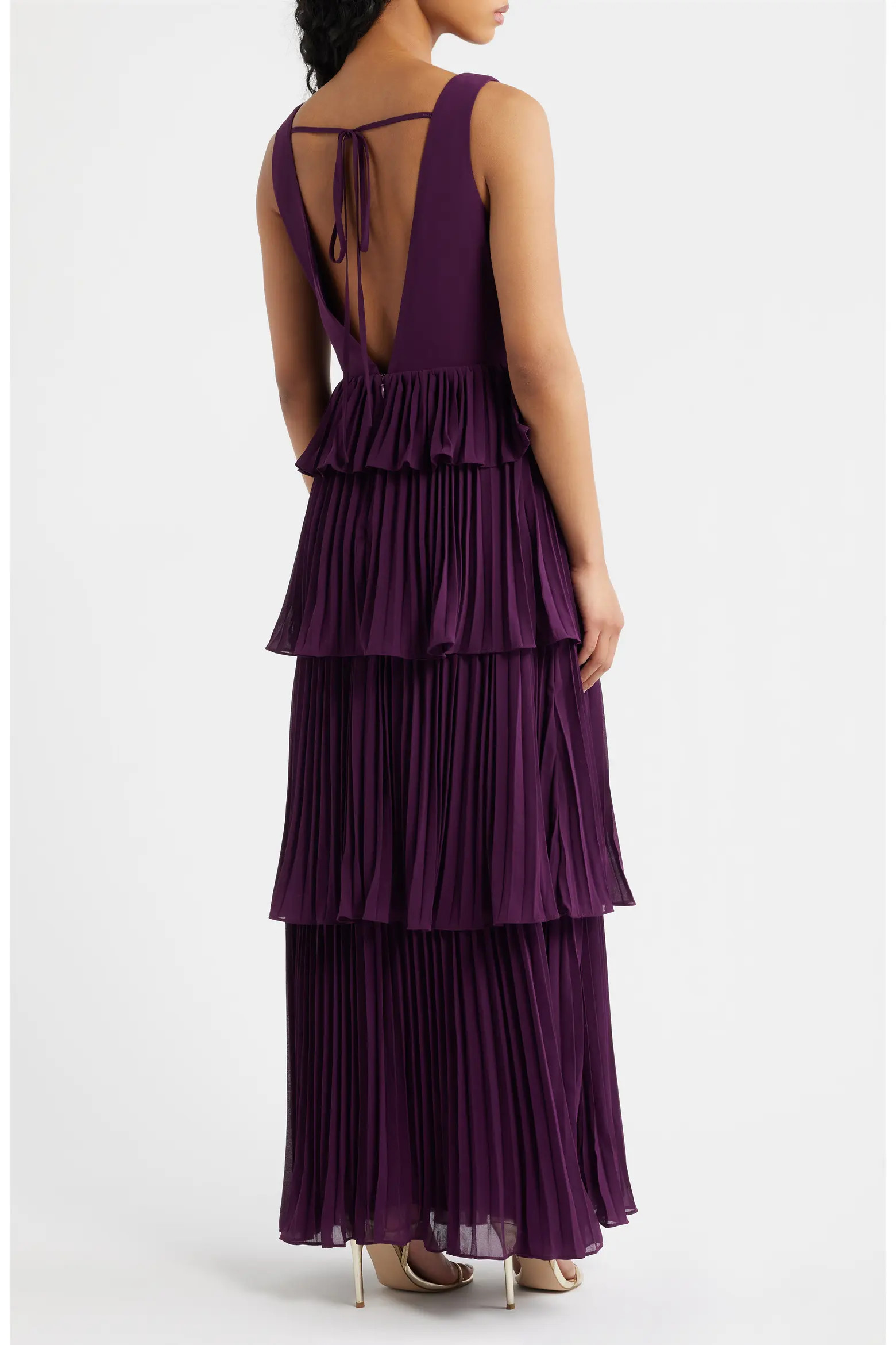 Lulus Tiered Gown Pleated (Women) | Nordstrom | Nordstrom