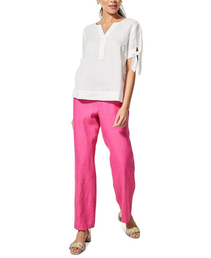 Linen Drawstring-Waist Pants, Created for Macy's | Macys (US)
