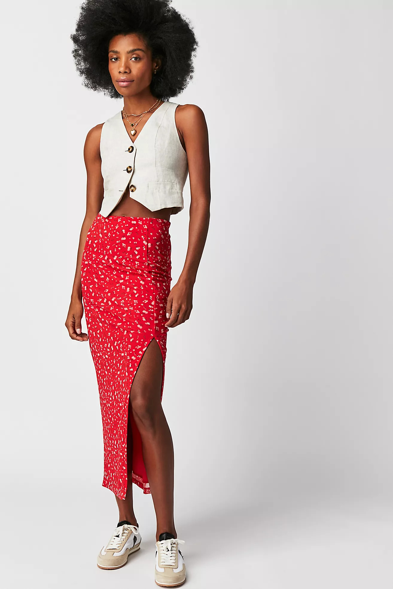 Rosalie Mesh Midi Skirt | Free People (Global - UK&FR Excluded)