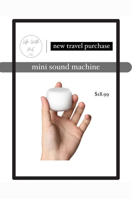 Travel mini sound machine 

#LTKTravel