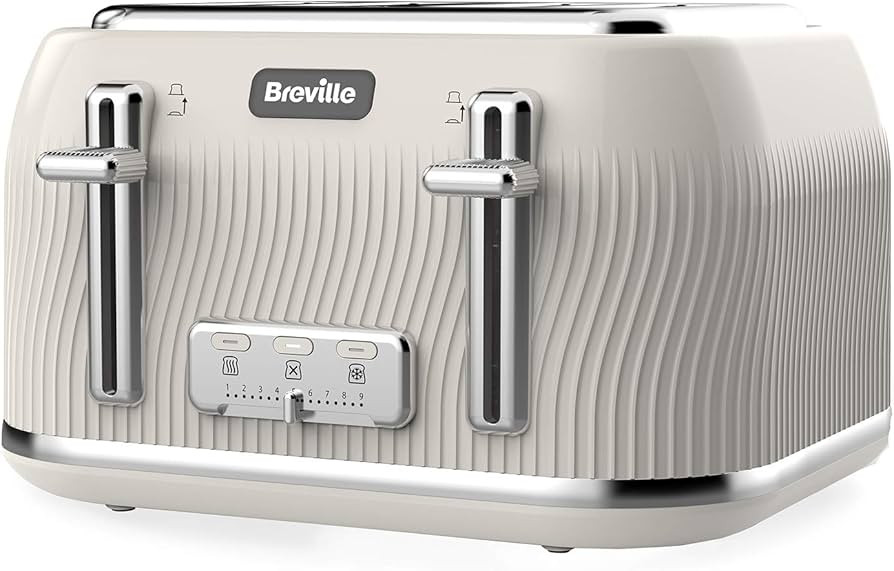 Breville Flow 4-Slice Toaster with High-Lift and Wide Slots | Camden Clay [VTT891] | Amazon (UK)