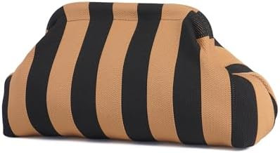 Woven Clutch Purses for Woman,Summer Beach Purse for Vacation, Woven Striped Dumpling Bag,Crochet... | Amazon (US)