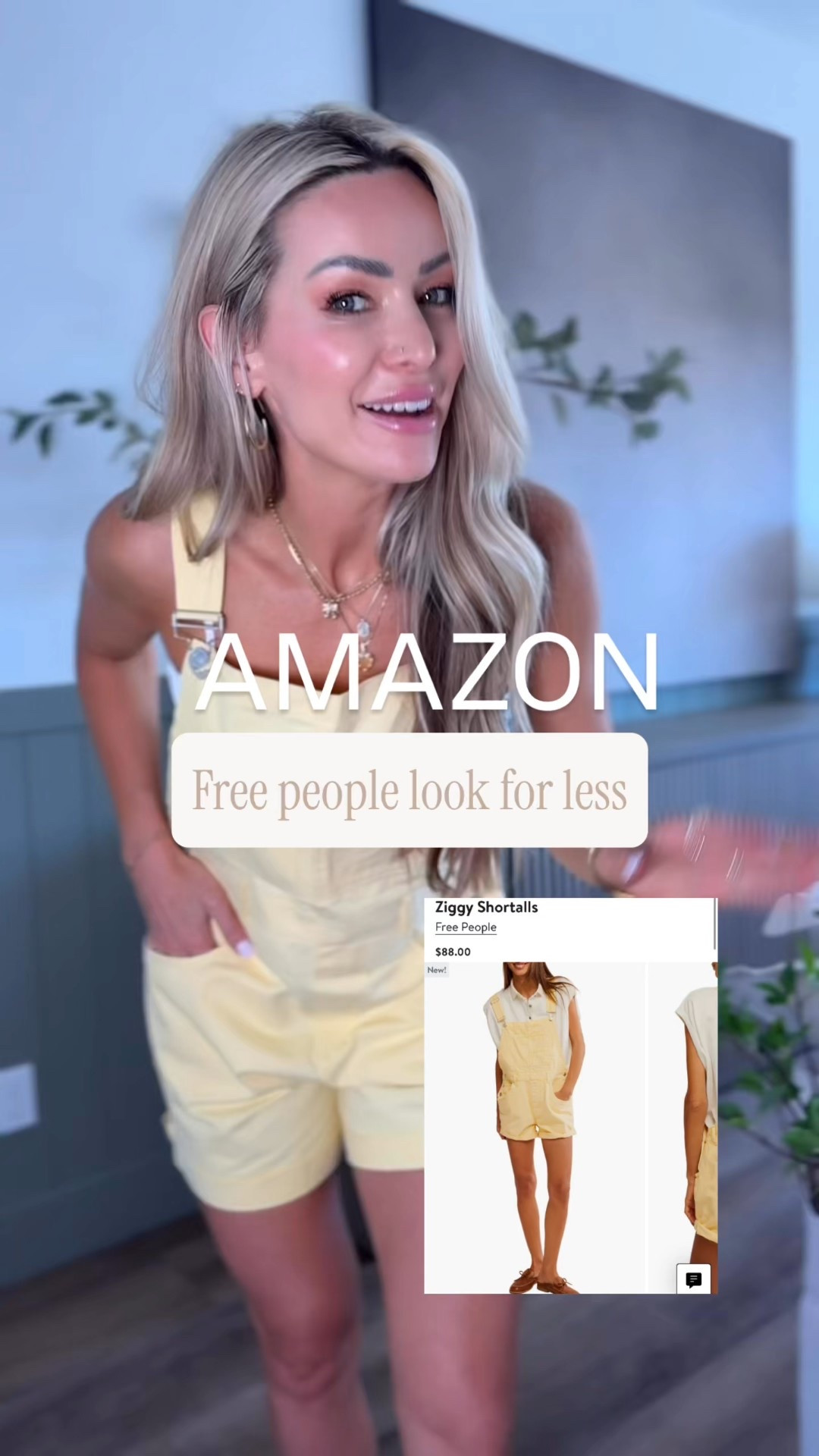 These Free People look for less shortalls from Amazon are the ultimate summer outfit staple☀️

The butter yellow is giving seasonal sunshine, and the fit is relaxed, comfy, and effortlessly cute. Bonus? They’re a fraction of the designer price.
✨ Size down—they run big!
✨ Adjustable straps + functional pockets
✨ Perfect for warm weather, weekend errands, or beach trips

These shortalls are trending for summer 2025 and an easy yes for your capsule wardrobe.

#AmazonFashion #FreePeopleLookForLess #AffordableSummerStyle #BudgetFriendlyFashion #ChicOnABudget #SummerOutfitsUnder50 #LookForLess #NeutralChic #EverydaySummerStyle #CuteAndComfy #AmazonOutfit #SummerRomper #WeekendStyle #CapsuleCloset #StyleInspo2025

#LTKSaleAlert #LTKSummerEdit #LTKFindsUnder50