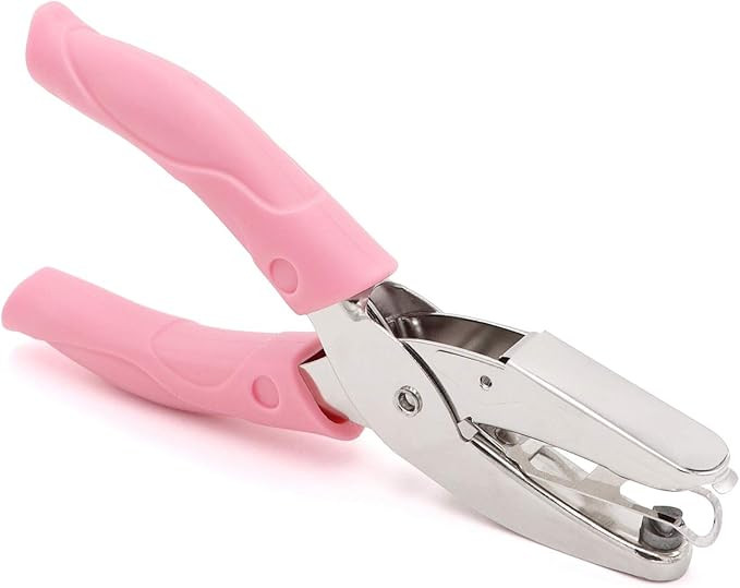 Taxutor 1/8 Inch Small Circle Shaped Single Paper Hole Punch with Soft-Handled Punchers for Tags ... | Amazon (US)