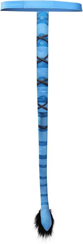 Gosbeliy Movie Blue Tail Costume Tail Cosplay Accessories Tails Elf Ears Prop for Adults | Amazon (US)