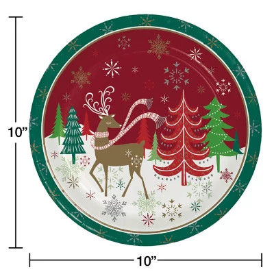 Member's Mark Holiday Dinner Paper Plates, 10", 85 ct. | Sam's Club