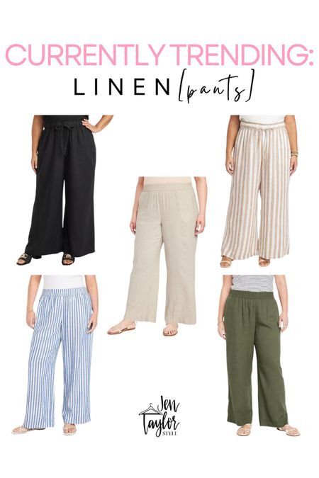 Plus size pants trending for summer! Linen pants are such a summer fashion trend this year! 

#LTKplussize #LTKfindsunder50 #LTKstyletip