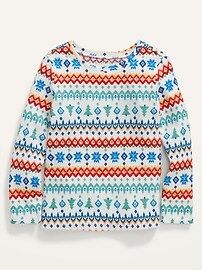 Unisex Printed Thermal-Knit Long-Sleeve T-Shirt for Toddler | Old Navy (US)