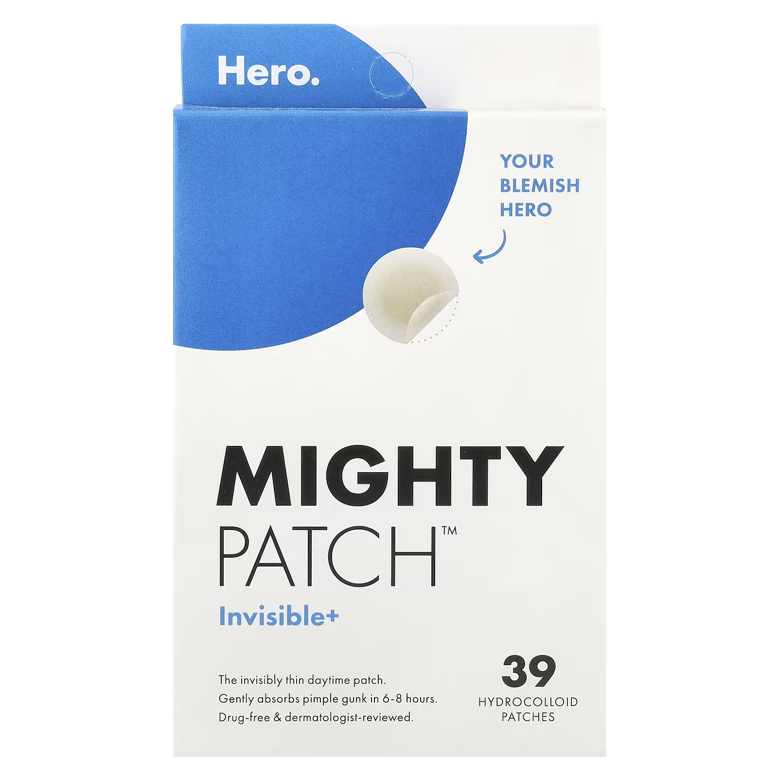 Mighty Patch™ Invisible+, 39 Hydrocolloid Patches | iHerb