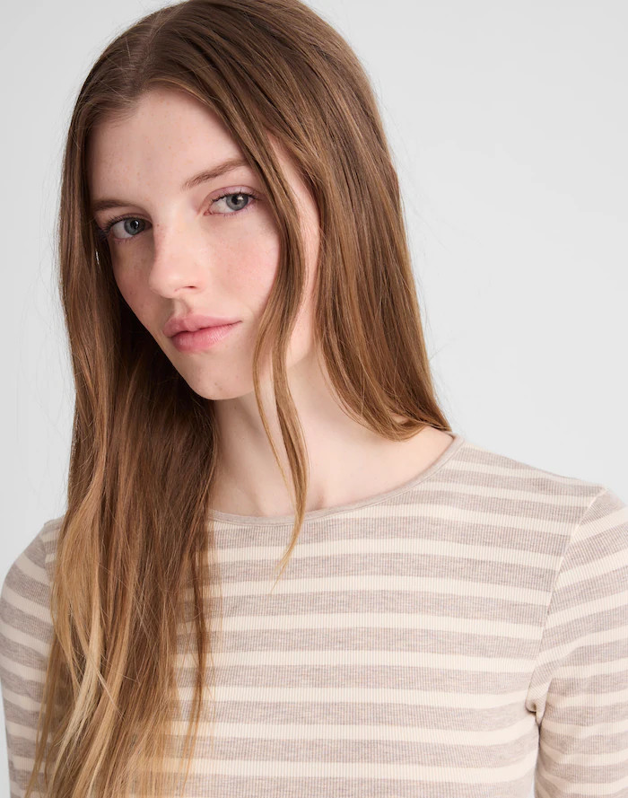 The 9-9 Tee in LuxeRib | Madewell