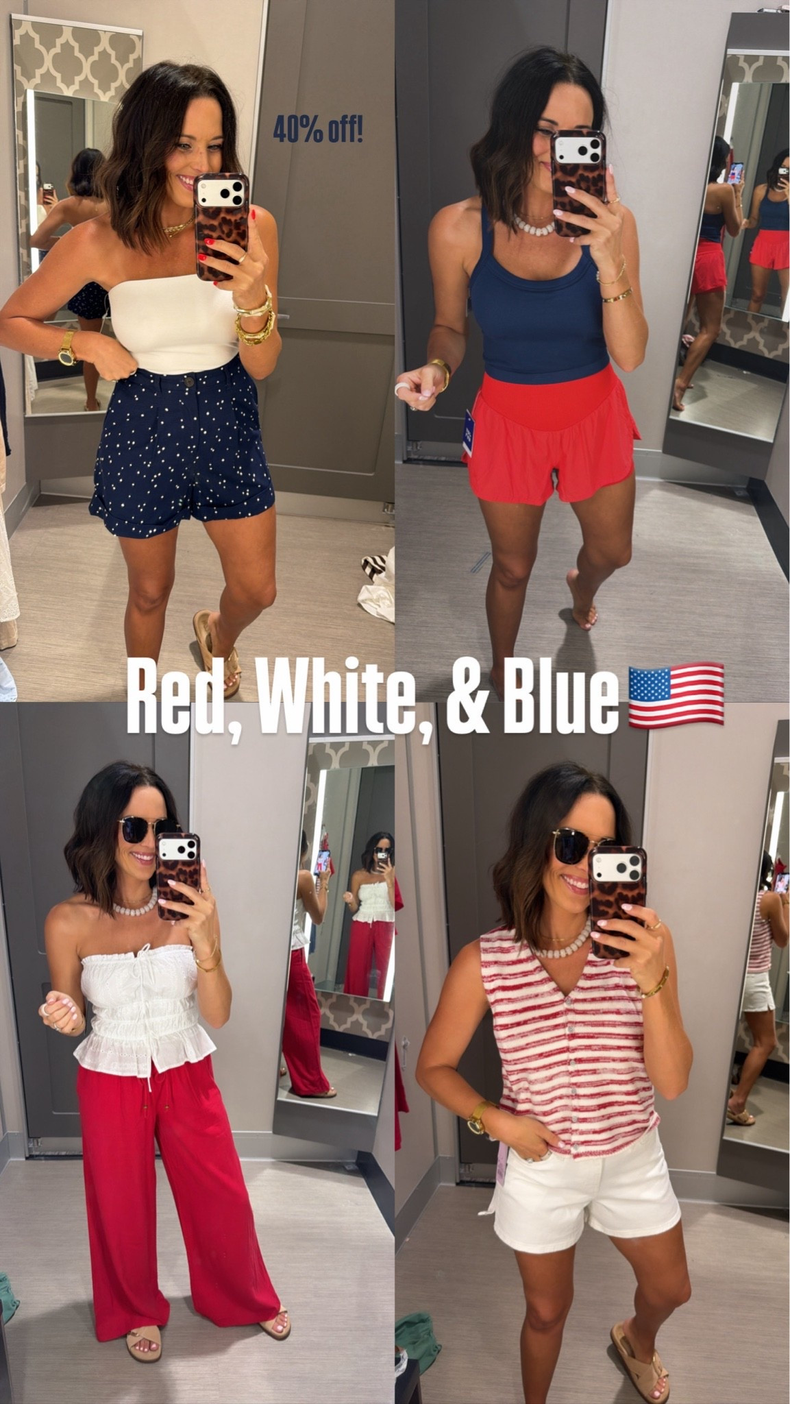 Most of these Target finds are on sale right now—and they’re perfect for the 4th! ❤️🤍💙 I rounded up my favorite red, white, and blue outfits, and several pieces are marked down. If you’ve been needing a last-minute holiday outfit, now’s the time to grab them!

Wearing Size XS.
5’3” for reference.

#targetstyle #targetfinds #targetdeals #targetfashion #4thofjulyoutfit #summerstyle #affordablestyle #ltkstyle