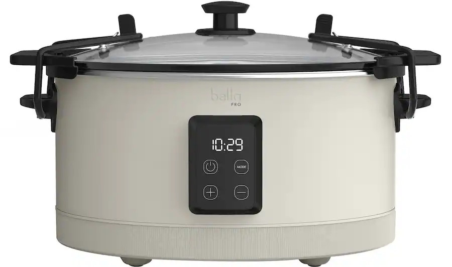 bella PRO - 7-qt. Programmable Slow Cooker with Searing Function - Oatmilk | Best Buy U.S.