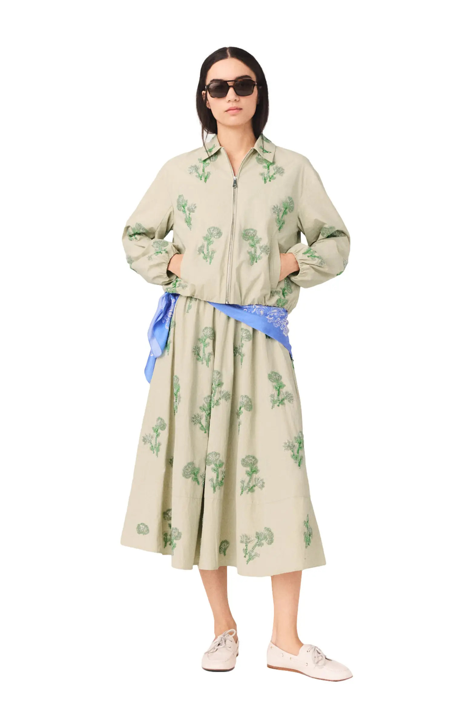 maje Embroidered technical bomber jacket | Nordstrom | Nordstrom