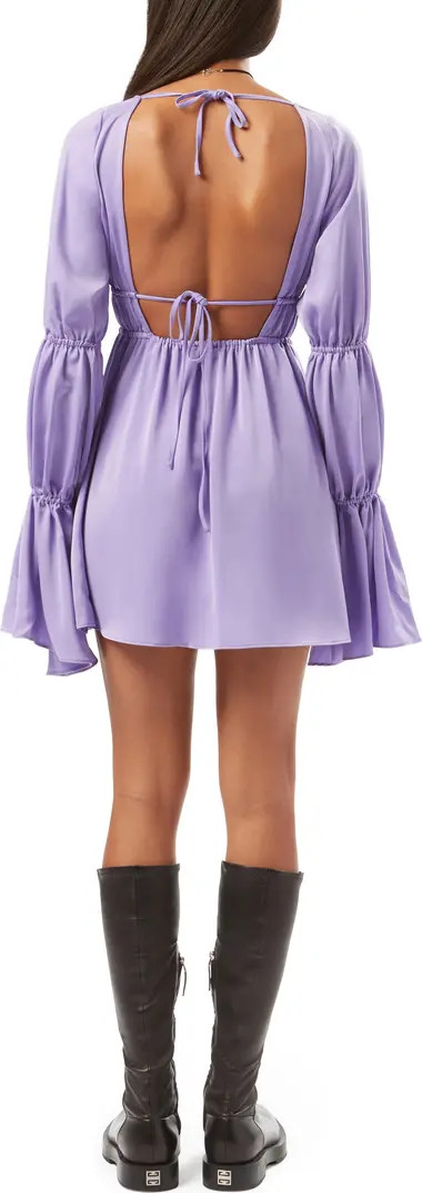 We Wore What Tiered Sleeve Tie Back Mini Dress | Nordstromrack | Nordstrom Rack