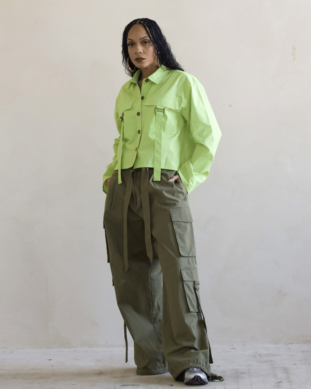 Women's Martini Olive Cargo Pants by @thenotoriouskia | Amazon (US)