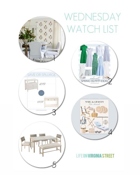 This week’s Wednesday Watch List includes new Walmart fashion favorites like this blue striped dress and seersucker blazer, linen nightstand save and splurge options, new beachy arrivals from Mark & Graham, and an outdoor dining set that reminds me of our PB chairs for a fraction of the price! Get more details here: https://lifeonvirginiastreet.com/wednesday-watch-list-463/
.
#ltkhome #ltksalealert #ltkseasonal #ltkfindsunder100 #ltkfindsunder50 #ltkstyletip #ltksalealert #ltkover40

#LTKSeasonal #LTKSaleAlert #LTKHome